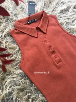 پیراهن سه دکمه آجری NASTY GAL کد 278