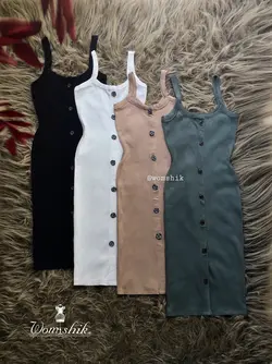 پیراهن دکمه تزیینی وارداتی کد 279