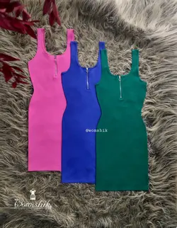 پیراهن زیپ کوتاه وارداتی کد 288