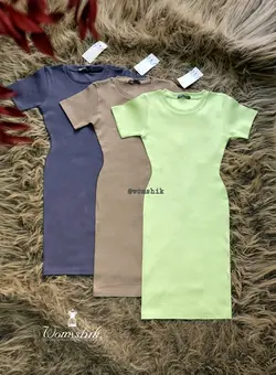 پیراهن یقه گرد ZARA کد 303