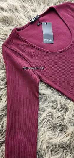 پیراهن ماکسی زرشکی NASTY GAL کد 336