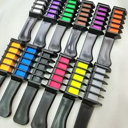 پک 12 رنگ گچ مو رنگی شانه ای اورجینال biggerbowie