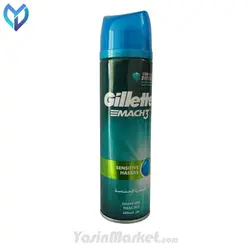 ژل اصلاح ژیلت مدل Mach 3 Sensitive برای پوست حساس 200 میل - فروشگاه اینترنتی یاسین مارکت