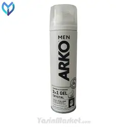 ژل اصلاح آرکو 2 در 1 مدل Crystal کریستال ضد التهاب 200 میل
