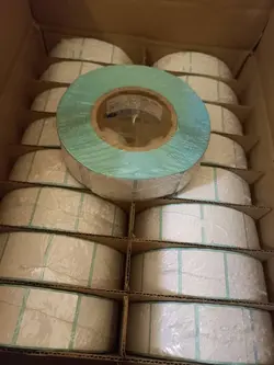 لیبل دزدگیر سفید ۴*۴ آبی درجه یک