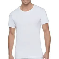 زیرپوش نخی نیم آستین مردانه برند classic ساده سفید