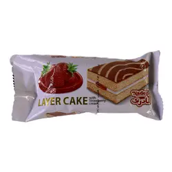 کیک دولایه توت فرنگی نادری 30 گرمی