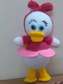 عروسک بافتنی اردک بانمک