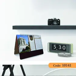 تقویم رومیزی ترمو چوب مدل فیروزه کد 10141