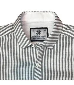 پیراهن مردانه نخی مدل راه راه ریز کد ۳۰۲