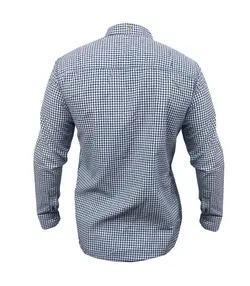 پیراهن مردانه نخی مدل چهارخانه ریز کد ۱۰۵