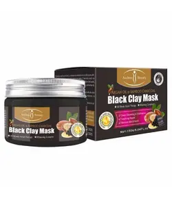 ماسک خاک رس سیاه روغن آرگان و زغال چوب بامبو Aichun Beauty