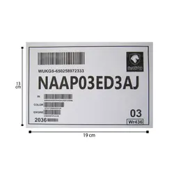 برگه (کاغذ) شیشه جلو ماشین صفر ایران خودرو کد 2036 | زینو اسپرت