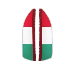 ابرویی آینه بغل طرح پرچم ایتالیا کد 0110 مجموعه 2 عددی | زینو اسپرت