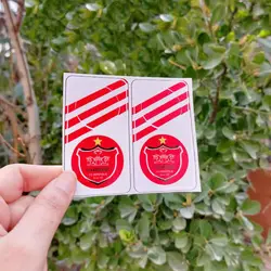 برچسب دور قفل خودرو طرح پرسپولیس کد 0022 | زینو اسپرت