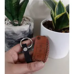 کاور ریموت چرمی سه دکمه پژو پارس TU5 کد 0119 | زینو اسپرت