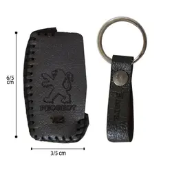 کاور ریموت چرمی سه دکمه پژو پارس TU5 کد 0120 | زینو اسپرت