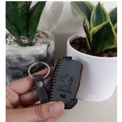 کاور ریموت چرمی سه دکمه پژو پارس TU5 کد 0120 | زینو اسپرت