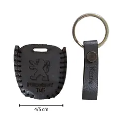 کاور ریموت چرمی دو دکمه پژو پارس TU5 کد 0114 | زینو اسپرت