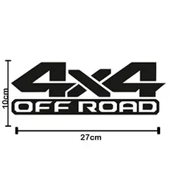 برچسب خودرو مدل نوشته 4در4 off road کد 5050 | زینو اسپرت