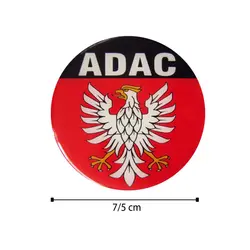 برچسب گرد خودرو طرح عقاب ADAC کد 6044 | زینو اسپرت