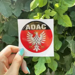برچسب گرد خودرو طرح عقاب ADAC کد 6044 | زینو اسپرت