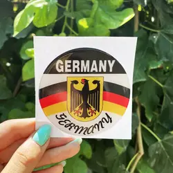 برچسب گرد خودرو طرح عقاب GERMANY کد 6042 | زینو اسپرت