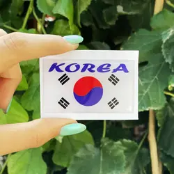 برچسب خودرو طرح پرچم کره کد 8055 | زینو اسپرت