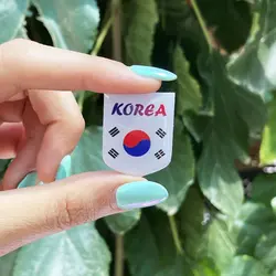 برچسب خودرو طرح پرچم کره کد 8071 | زینو اسپرت