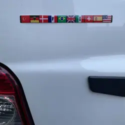 برچسب خودرو طرح 10 پرچم کد 8097 | زینو اسپرت