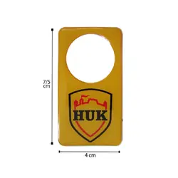 برچسب دور قفل خودرو طرح HUK
