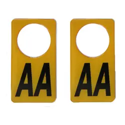 برچسب دور قفل خودرو طرح AA کد 0032