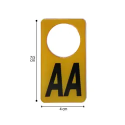 برچسب دور قفل خودرو طرح AA کد 0032