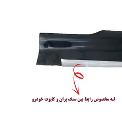 سنگ پران لبه کاپوت آلومینیوم دار مناسب نیسان وانت مجموعه 12 عددی | زینو اسپرت