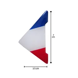 ضربه گیر درب خودرو طرح پرچم فرانسه مجموعه 2 عددی کد7485 | زینو اسپرت