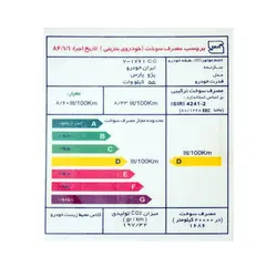 برچسب انرژی پژو پارس | زینو اسپرت