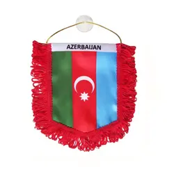 آویز پرچم آذربایجان جلو خودرو کد 0242 | زینو اسپرت
