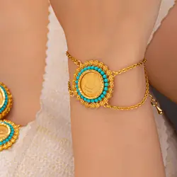 ست کامل دوبل سکه طرح طلا ۴۱۱۲۵۳