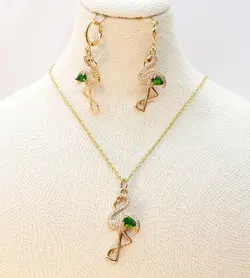 نیم ست مدل فلامینگو طرح طلا