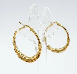 گوشواره حلقه فنری کد 40835