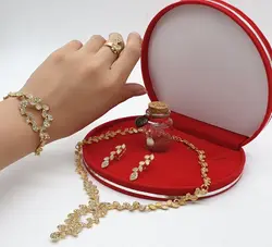 ست کامل نگین دار نقره ای