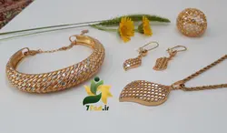 ست طرح طلا تراشکاری برجسته برگی