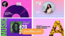 پروژه آماده افترافکت اکولایزر موزیک مولتی