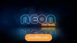 پروژه آماده افترافکت لوگو نور نئون