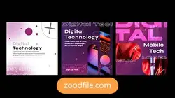 پروژه آماده افترافکت پست اینستاگرام فناوری