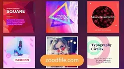 پروژه آماده افترافکت پست اینستاگرام مدیا