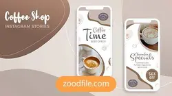 پروژه آماده افترافکت استوری اینستاگرام کافی