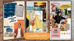 پروژه آماده افترافکت استوری اینستاگرام پنل