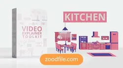 پروژه آماده افترافکت موشن گرافیک آشپزخانه