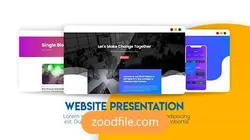 پروژه آماده افترافکت معرفی سایت ارائه